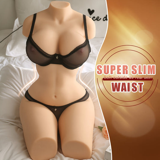 31.5 Inches, 64 Pounds, Real Soft Touch, Big Chest, Big Butt, Realistic Tight Vagina And Anus, Half Body Female Torso, Male Masturbation Orgasm, 3D Adult Sex Toy, Male Masturbation Toy SS69