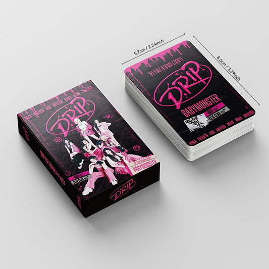 KPOP 55pcs BABYMONSTER DRIP LOMO Anniversaries And Special Occasions, Fan Gifts SS69