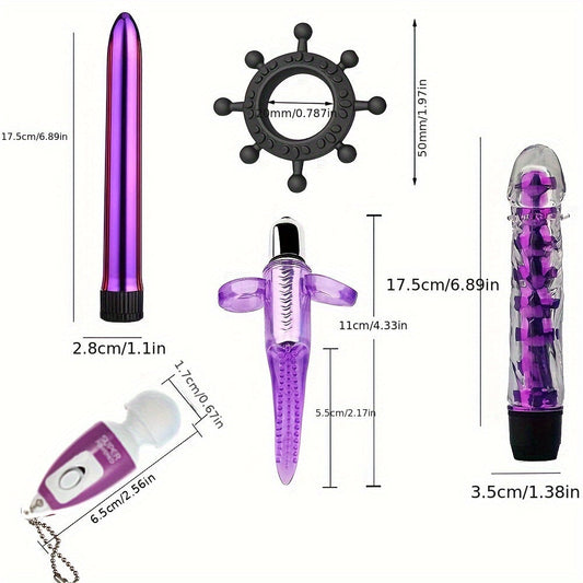 23pcs Bondage Sex Kit ForCouples-Beginners BDSMSet with Vibrators, Lingerie.Handcuffs, Whip, Blindfold & More SS69