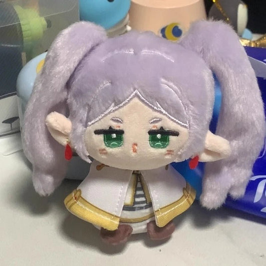12cm Anime Girl Frieren Fern Kawaii Cosplay Keyring Plush Stuffed Doll Keychain Cartoon Mini Soft Plushies Dango Toy Fans Gift - SS69