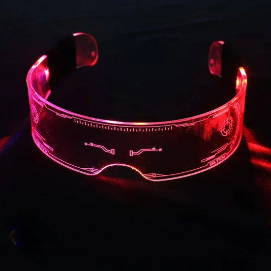 1PC LED Glasses Punk Style Light Up Glasses With Fantasy 7 Colors SS69