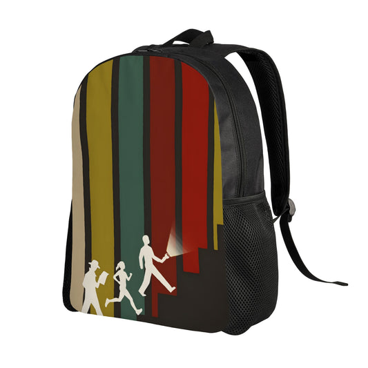 Only Murders in the Building TV Show Themed Backpack - Large Capacity School Bookbag with Iconic Characters (Charles, Jan, Oliver) Print, Lightweight Zipper Closure for, Fans, Casual Travel & Daily Use - Ideal Gift, for Teena SS69