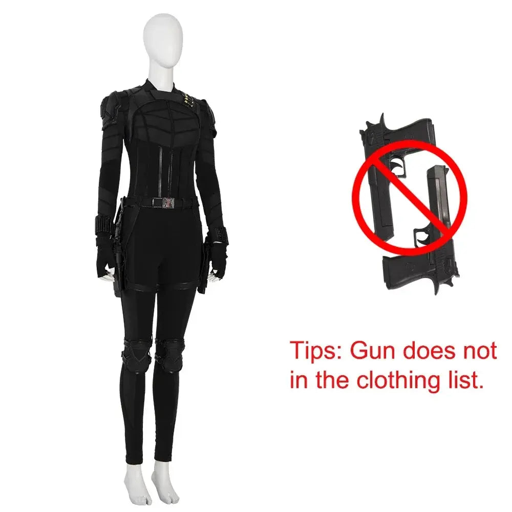 2021 New Widow Yelena Belova Cosplay Costume Black Battle Suit Women Jumpsuit for Halloween Carnival Party Free Custom Made SS69 390.69 Full set no shoes / XXL