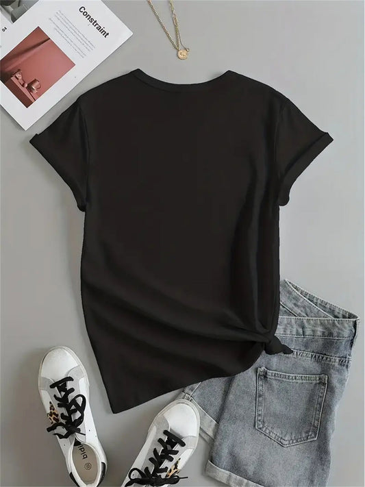 Black History Month T-Shirt - Inspirational Leaders Graphic Tee, Casual Crew Neck, Short Sleeve, 180g/㎡, Women's Educational Apparel SS69