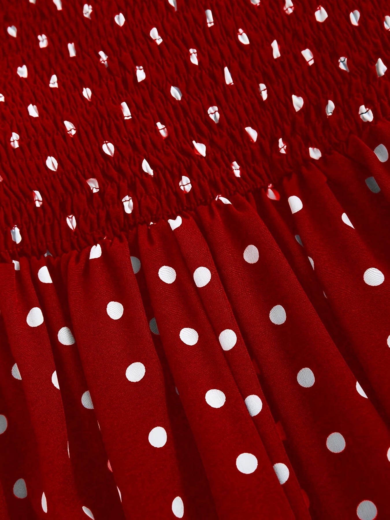 Elegant Style | Elegant Red Polka Dot Halter Dress with Tie-Back Detail - Backless A-Line Swing Dress for Women, Machine Washable Polyester, All-Season Glamour, Cocktail Attire | Aline Silhouette | Smooth Texture SS69