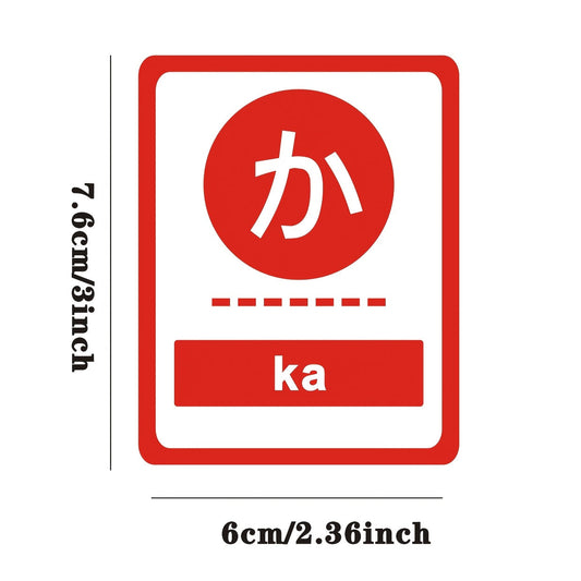 Japanese Hiragana Cards, Katakana, Kanji, Vocabulary, Flashcards for Japanese Language Beginners, Hiragana Portable Memory and Reading Cards for Self-Taught Japanese Beginners with Zero-base SS69