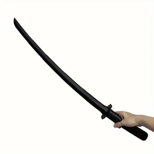 70cm/27.55in Elegant Black Samurai Sword - Perfect for Cosplay, Parties, and Stage Performances - Plastic Material, Suitable for Ages 14 and Up, No Power Required - SS69
