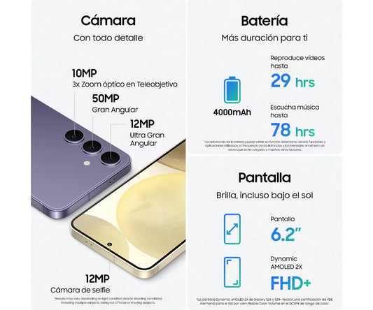 2024 New Samsung Galaxy S24 5G AI Smartphone Snapdragon 8 Gen 3 6.2" 120Hz AMOLED 2X Display 50MP Qual Camera Cell Phone 25W SS69