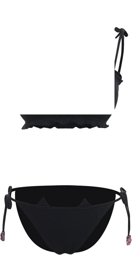 Cute Kawaii Anime Cat Kitten Lingerie Set Micro Bikini - SS69