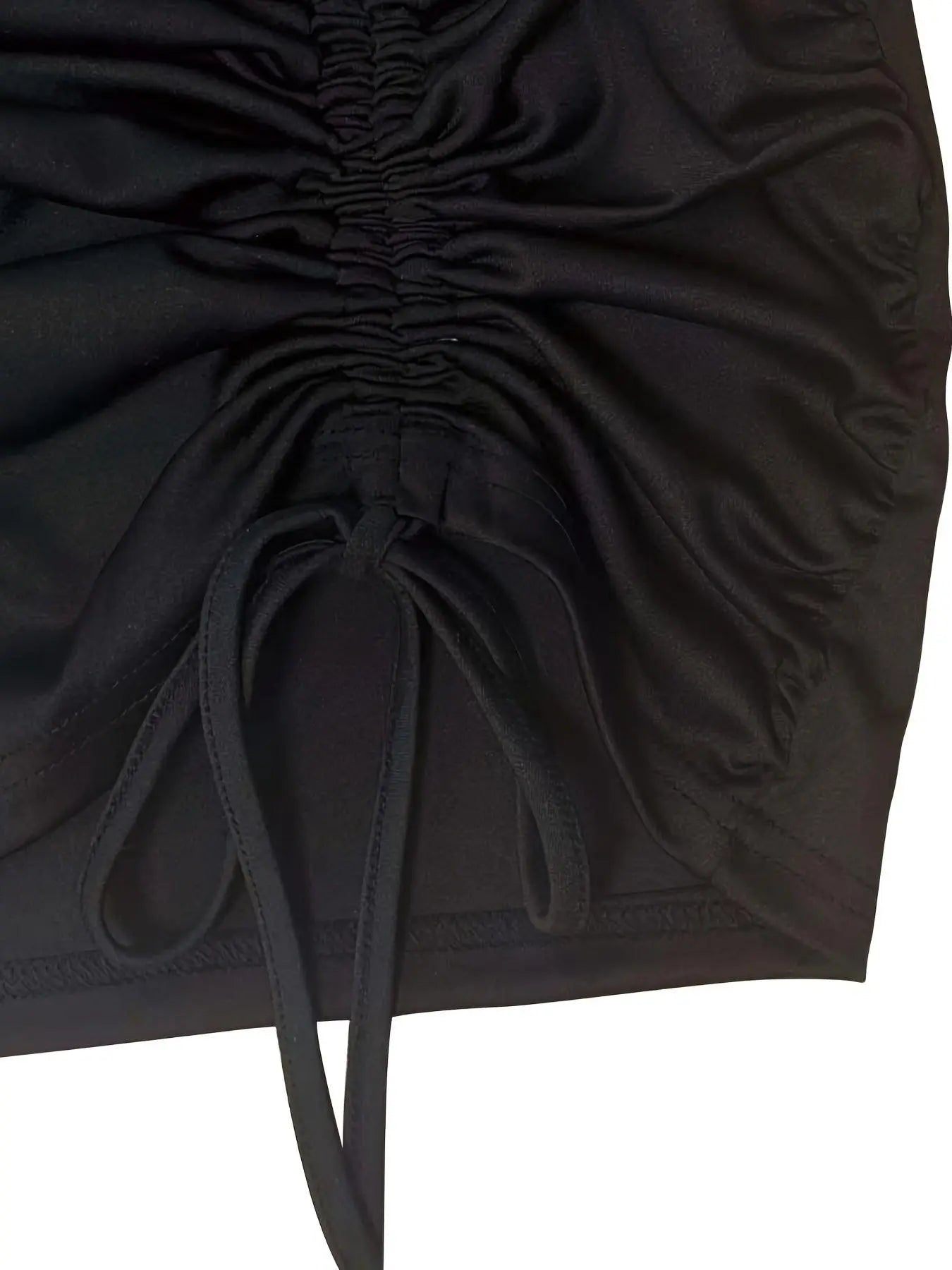 Halloween Drawstring Hoodie, Party Cosplay Long Sleeve Solid Costume, Women's Clothing - SS69