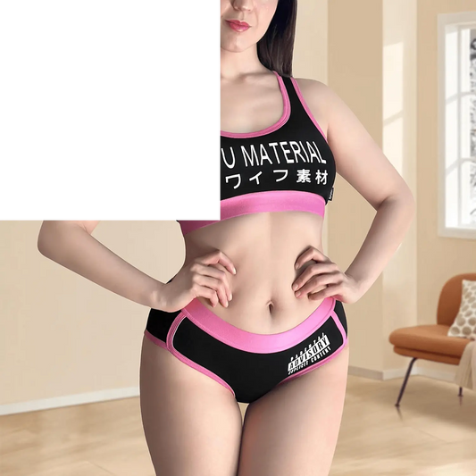 Littleforbig Cotton Camisole and Panties Sports Loungewear | Waifu Material - SS69