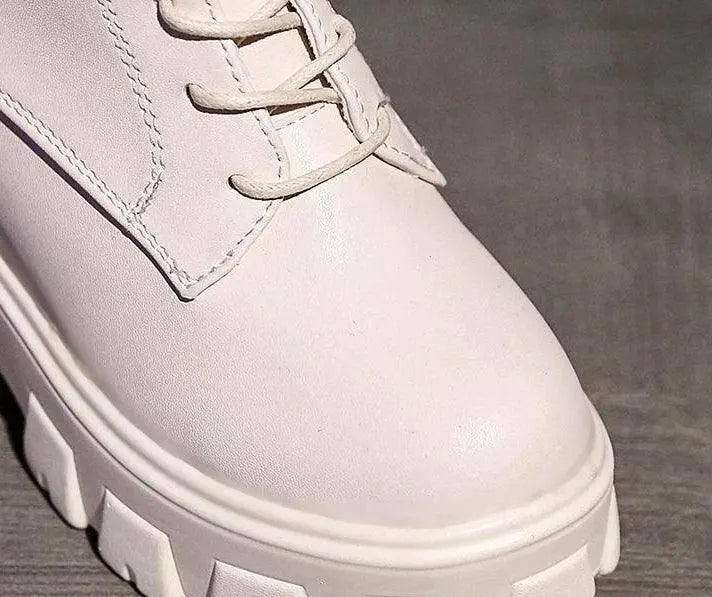 Platform Very High Heel Mid Calf Black White Shoes For Woman Women's Boots Footwear Half New Rock With Stylish Y2k Gothic - SS69