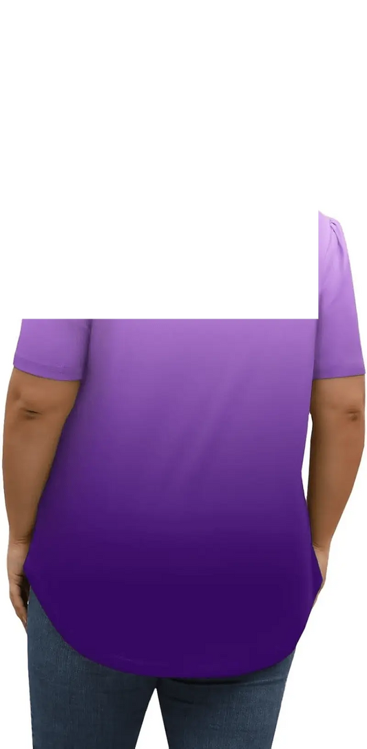 Plus Size Tops for Women | Puff Short Sleeve - SS69