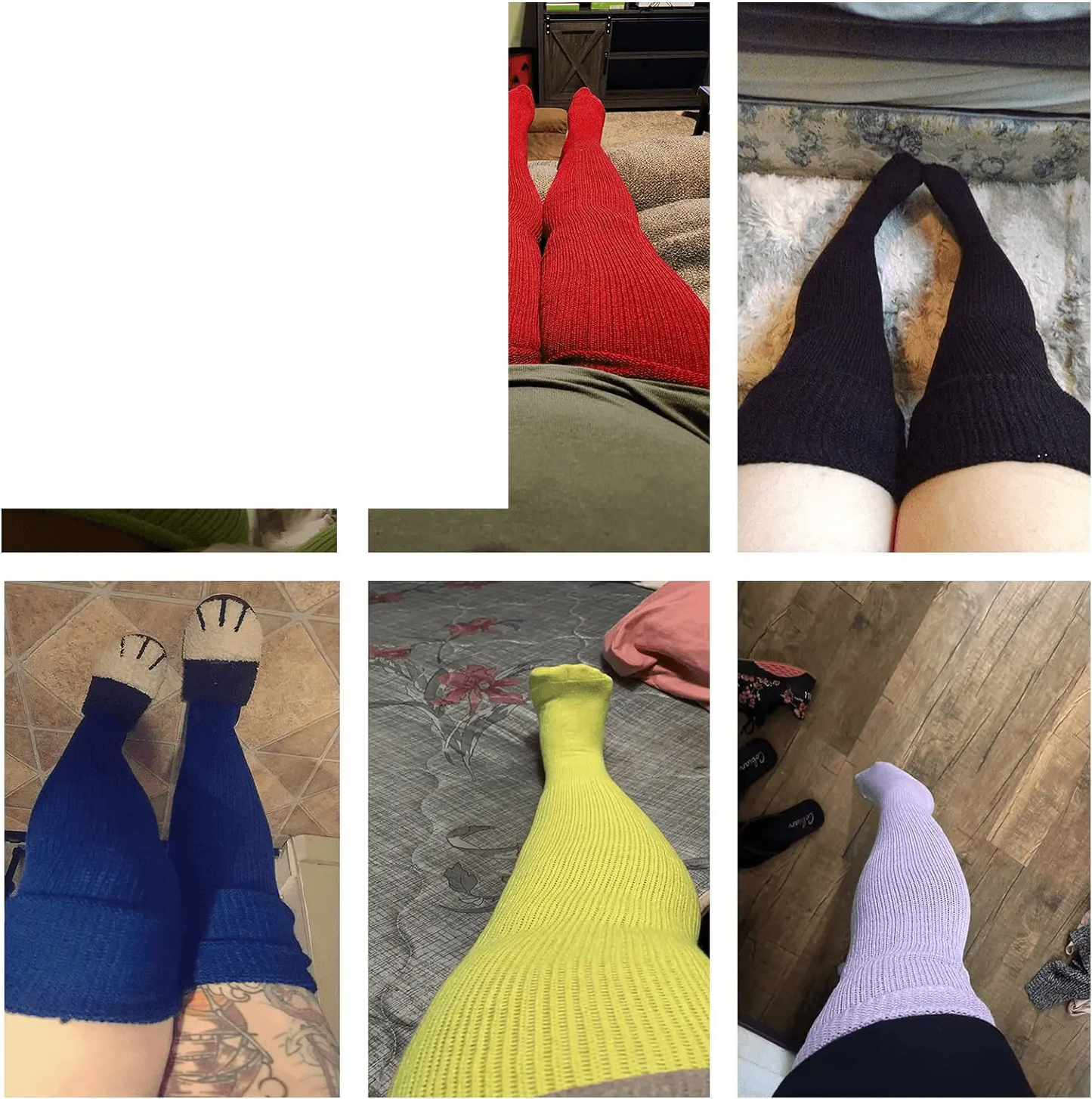 Plus Size Womens Thigh High Socks for Thick Thighs- Extra Long - SS69