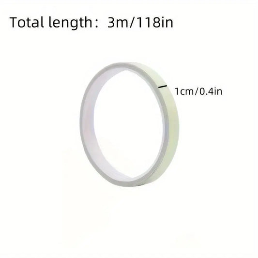 Premium Glow-in-The-Dark PVC Tape - Ultra-Bright, Rechargeable, and Long-Lasting Fluorescent Green Adhesive SS69