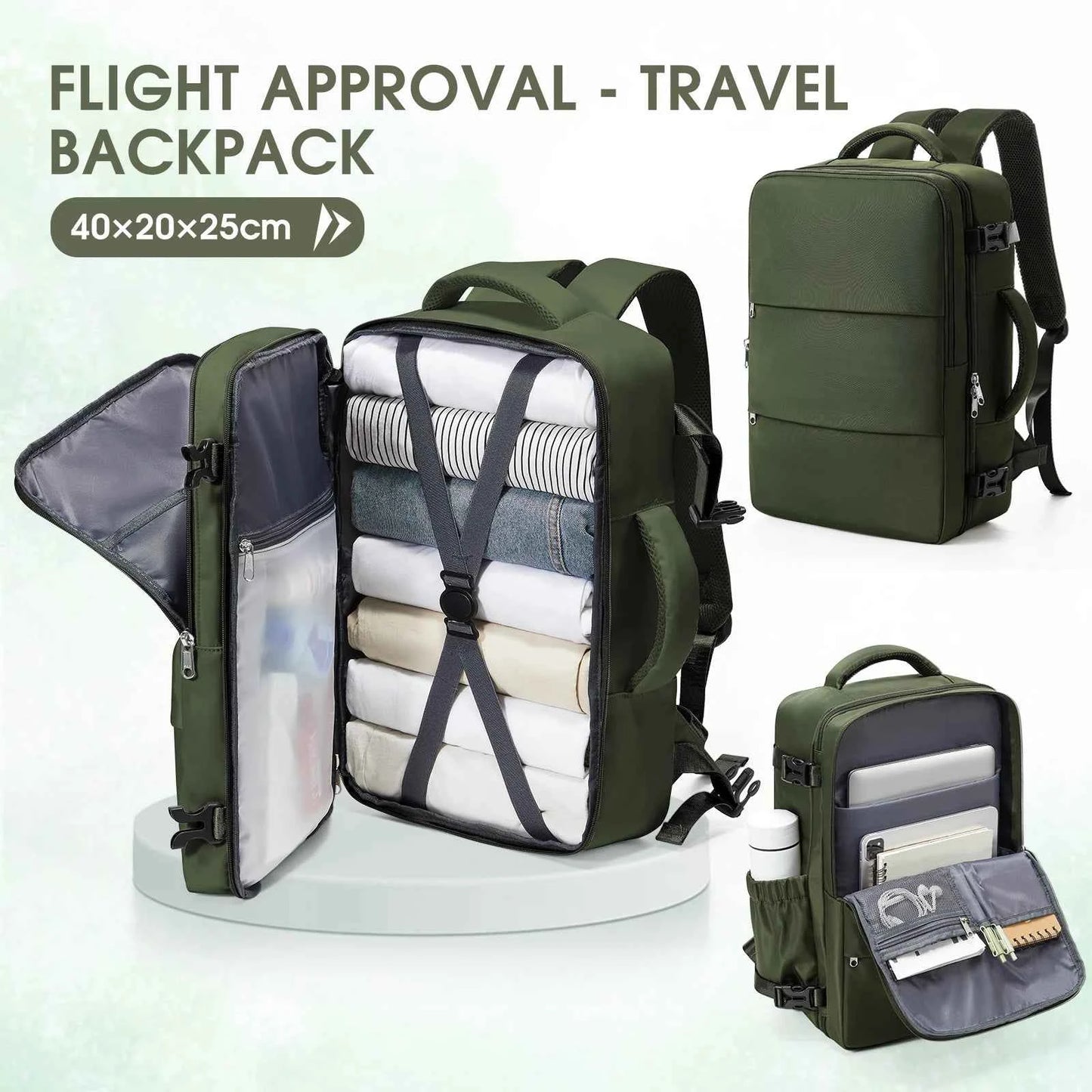 Notebook Backpack Travel 40x30x20 Ryanair Laptop Bag Men Women Business Waterproof Cabin Bag Carry ons Backpack School Bag