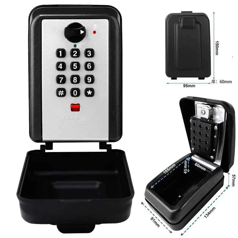Waterproof Wall Mounted Key Safe Box Anti-theft Key Storage With Combination Password Lock Homestay Office Home Indoor Outdoor