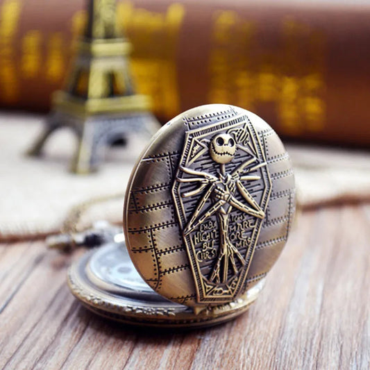 Vintage Quartz Pocket Watch Pendant Necklace Men and Children's Pocket Watches Fashion Trendy Decor Toy Surprise Birthday Gift SS69