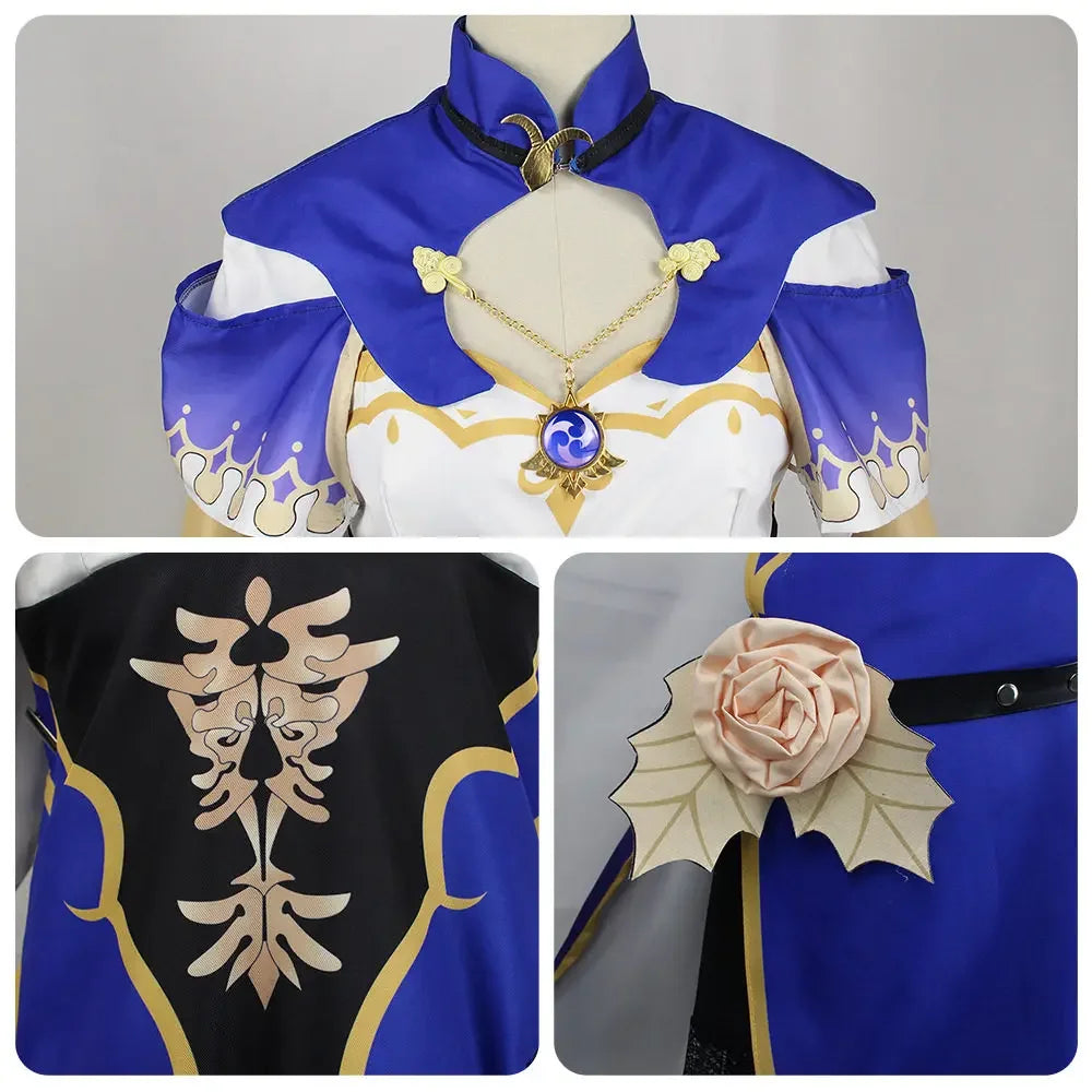 Lisa Cosplay Costume Genshin Impact Adult Carnival Uniform Anime Halloween Costumes Women Game