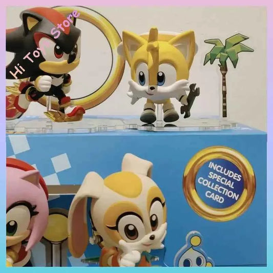 In Stock Original Hottoys Cosbi Sega Action Figure Sonic Hedgehod Anime Figures Children Toys Ornament Birthday Gift