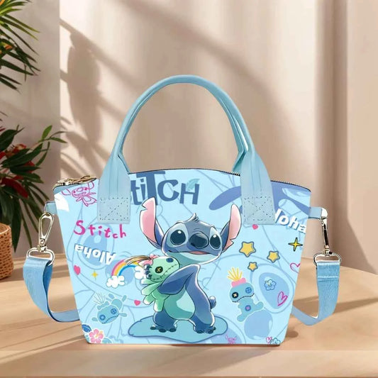 Disney Stitch New Women's Shoulder Bags Cute Kid's Handbag Large Capacity Cartoon Crossbody Bag For Girls