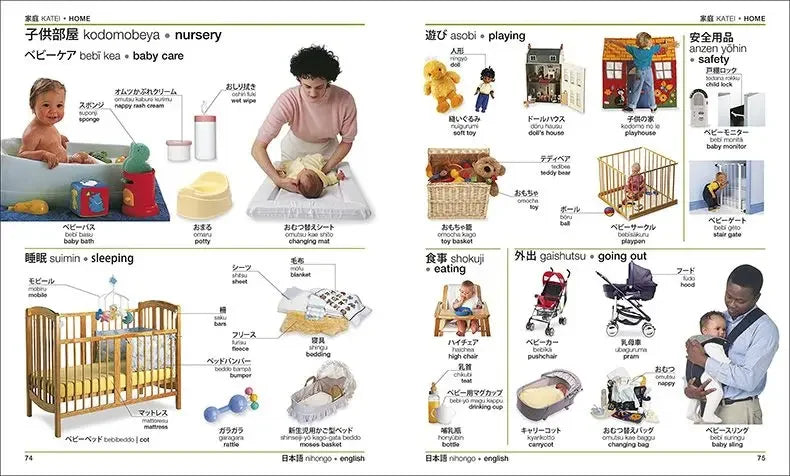 DK Textbook Japanese-English Bilingual Visual Graphic Dictionary English Learning Books English Edition reference book SS69