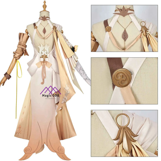 Game Honkai: Star Rail Aglaea Cosplay Costume New Skin The Weaver of Gold Anime Clothes Halloween Party Cos Uniforms Comic Con