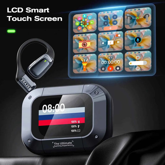 HTC NE25 Bluetooth V5.4 Headphones Wireless LED Digital Display Earphones Noise Reduction Headset New Super Long Endur