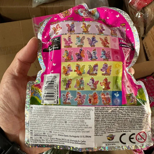 Original Blind Bag Surprise Pet Crystal Filly Butterfly Glitter Princess Unicorn Pony Figure Rare Collect Toy Gift for Kid Girl SS69