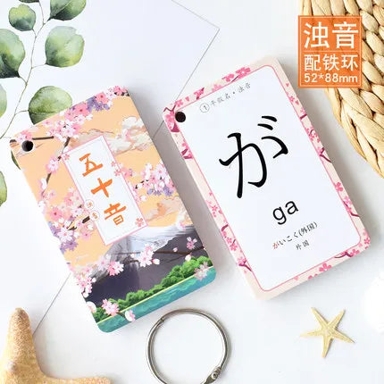 Japanese Language Hiragana Katakana Syllabary Gojūon Learning Card Book Pocket Flash Education Teaching Toys SS69 15.69 C