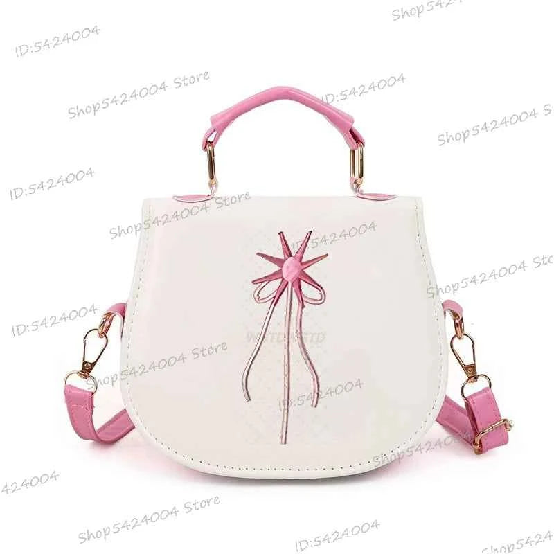 Classic Wicked Change for Good Women Crossbody Bag Fashionable Cartoon Witch's Wand Zipper Shoulder Bag Girl Funny Handbag Gift