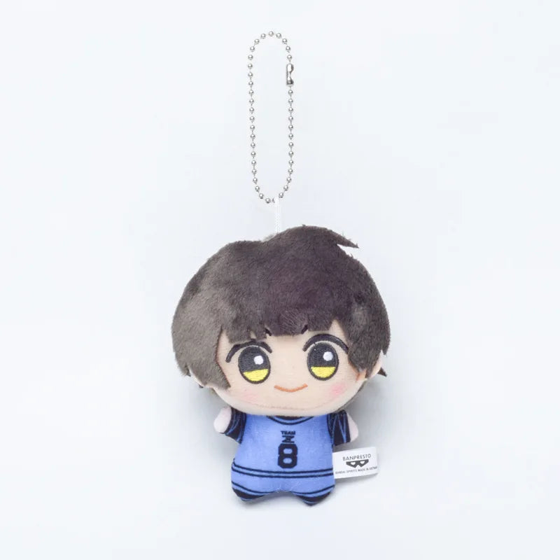 10cm New Blue Lock Plush Pendant KeyChain Isagi Yoichi Nagi Seishiro Mikage Reo Rin Itoshi Itoshi Sae Action Doll Toy Bag Gift SS69