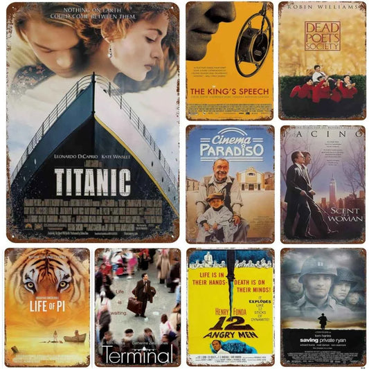 Classic American Films Metal Sign Old Movie Metal Plaque Poster Vintage Wall Plate Bar Club Wall Decor Retro Home Decor
