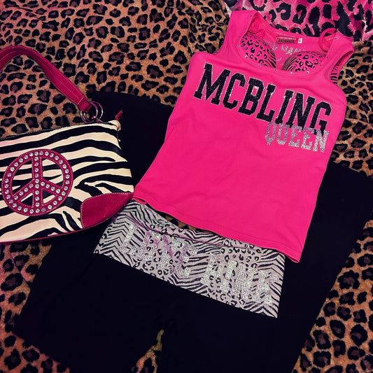 Summer Cool Girls Necessary Fashionable Dazzling Niche Tanks Tops Casual High Street Trend Style Letter Tanks Pink Y2k Tops SS69