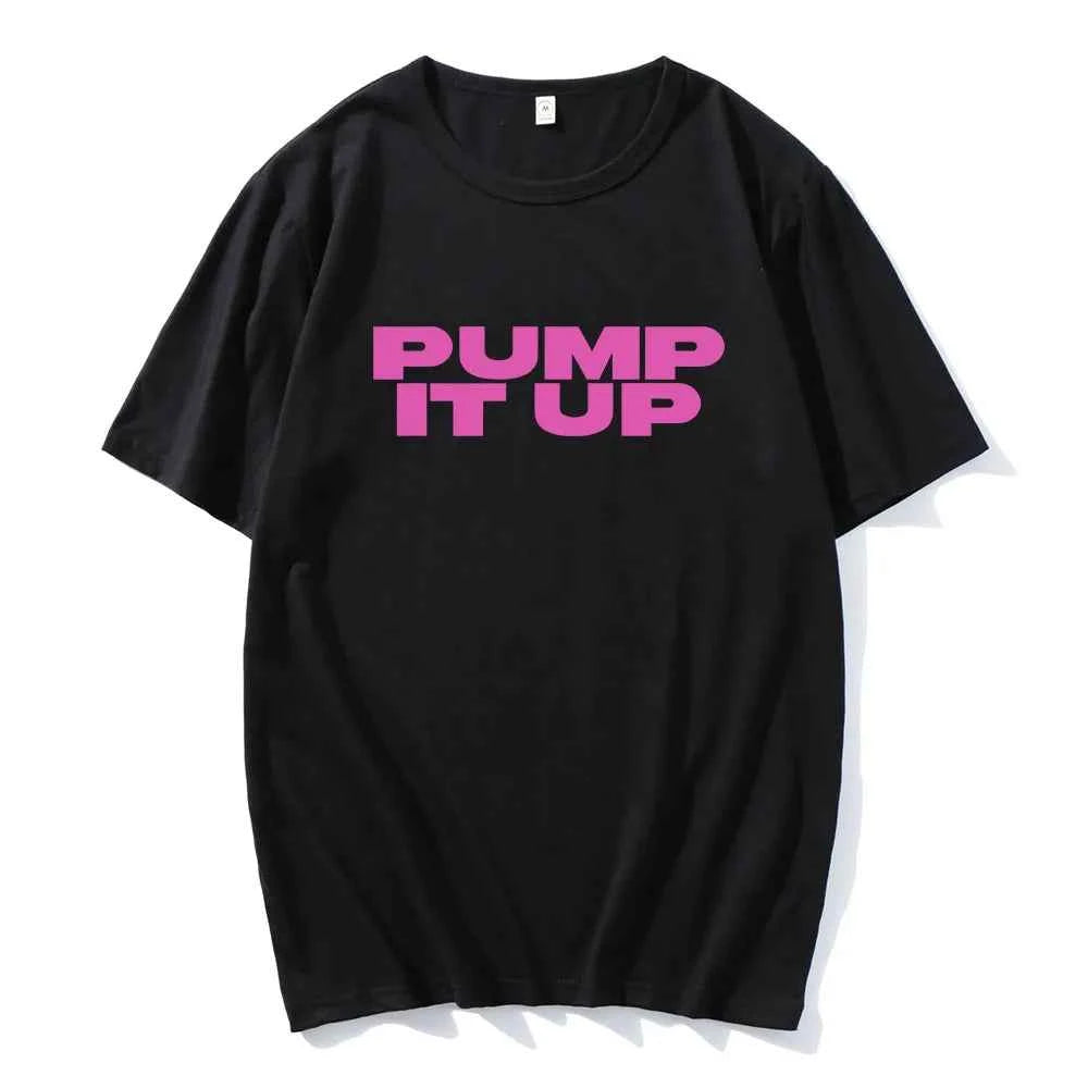 Pump It Up Pink Printing T-shirt The Substance Horror Movie Tshirts Short Sleeve Men/Women Men Tee-shirt Casual Film Graphic Tee