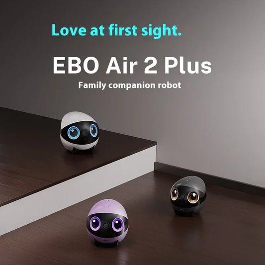 Enabot Air 2 Plus Intelligent Robot Wireless Camera AI Robot Remote Monitoring Pet Companion Robot Real Time Control Portable