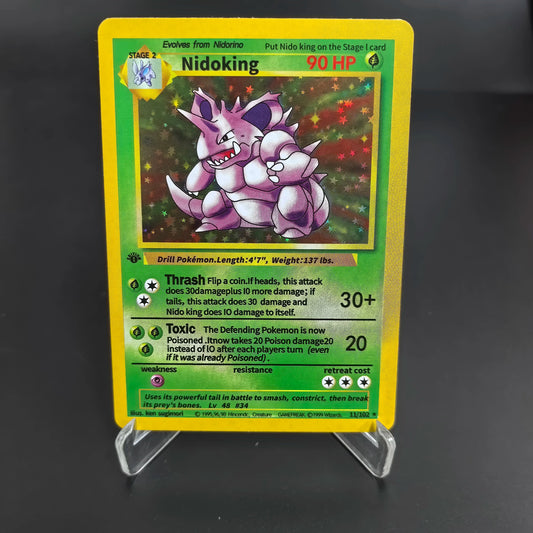 1996 First Generation Pokemon Trading Cards Rare Edition with Charizard Mewtwo Venusaur Blastoise Classic Game Anime Gift Toys SS69 9.69 ZZXXK-1Pcs-7
