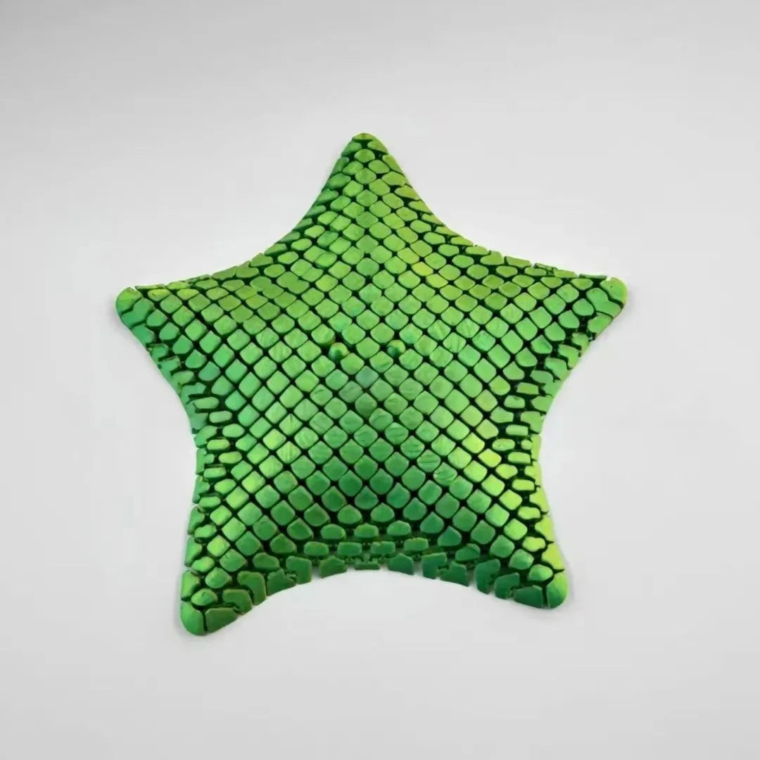 3D Printed Starfish Ornament 12cm Marine Animal Decor Ocean Themed Desk Toy Movable Joints Stress Relief Home Office Gift