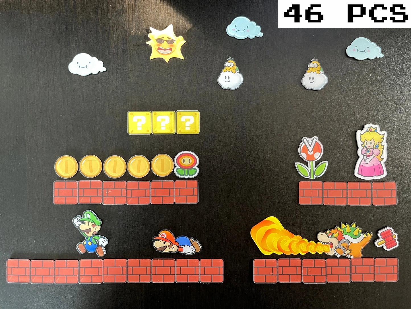 Cartoon Bros Fridge Magnet Home Kitchen Convenience Sticker Anime Photo Message Board Refrigerator Magnetic Stickers Home Dec