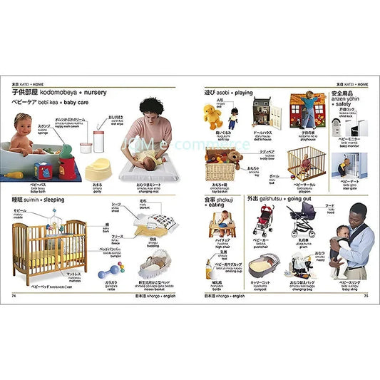 DK Textbook Japanese-English Bilingual Visual Graphic Dictionary English Learning Books English Edition reference book SS69