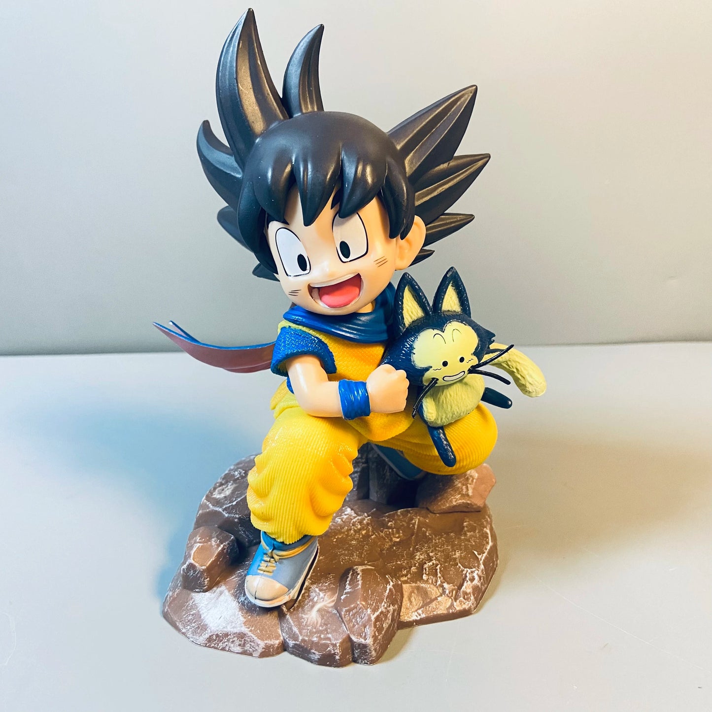 Dragon Ball Childhood Little Goku Hugs Puer Ya Mu Tea Little Follower Figures Doll Pvc Model Statue Collection Toys Ornamen Gift SS69 11.69 no box 15cm