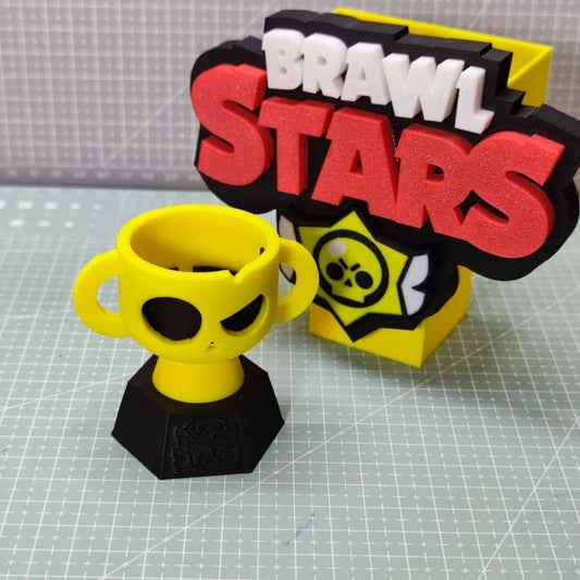 In Stock Supercell Game Peripheral Champion Trophy Game Launcher Pen Holder Small Model Desktop Ornament Peripherals Bs Gift SS69