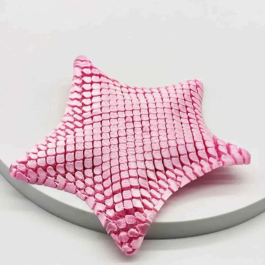 3D Printed Starfish Ornament 12cm Marine Animal Decor Ocean Themed Desk Toy Movable Joints Stress Relief Home Office Gift