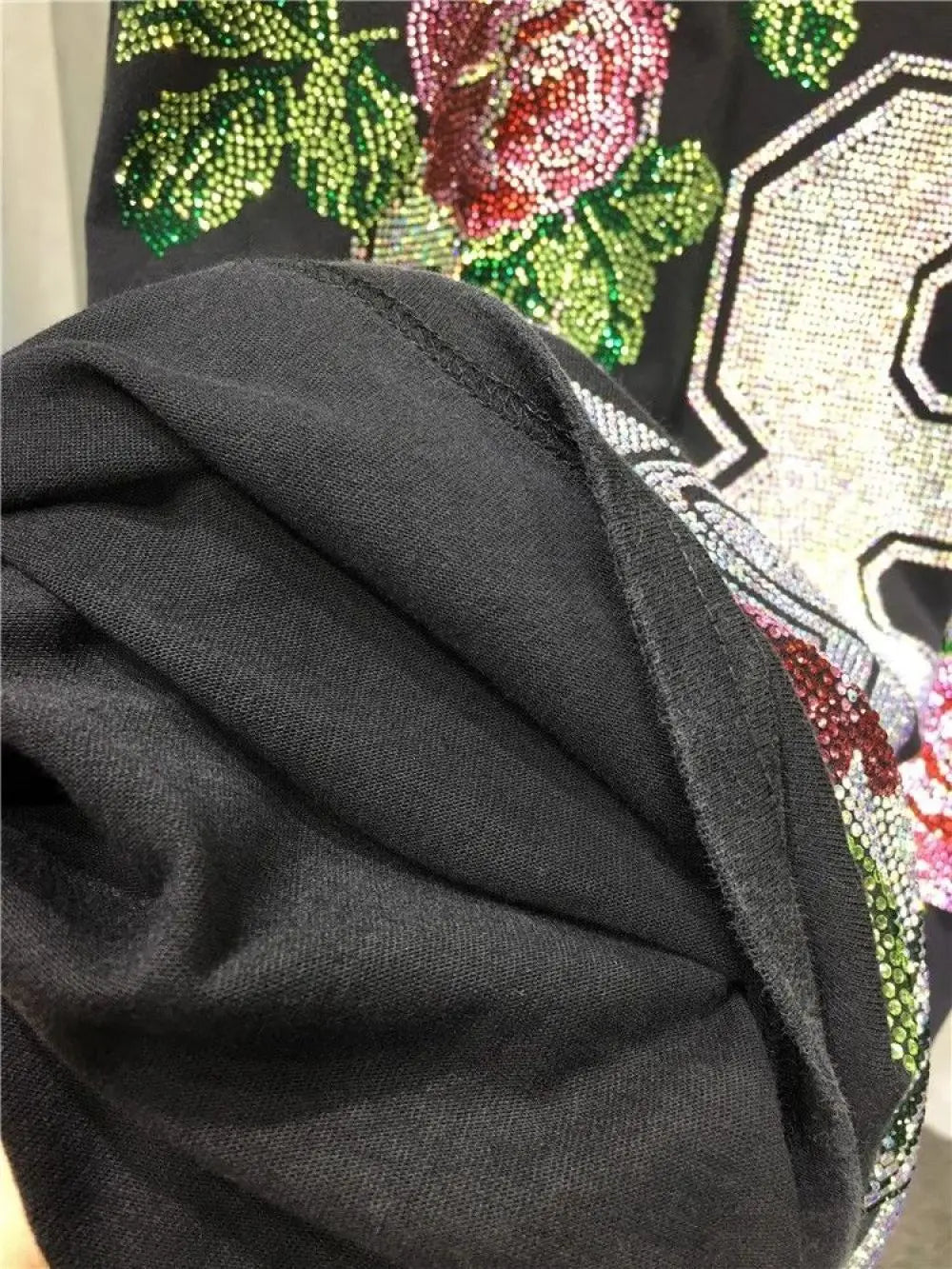 L-4XL 150kg Luxury Diamond Stamping Women's Plus Size Sweatshirts Aesthetics Art Female Pullovers Vintage Winter Lady Sweatshirt SS69