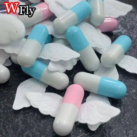 Women Y2k girl Harajuku Mine tie small pill hairpin Goth cute pair clip headwear Lolita cosplay props wing hairgrips SS69