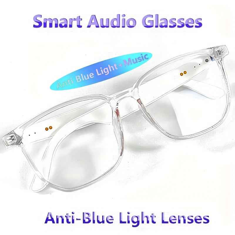 Smart Audio Glasses, New Smart Glasses with Automatic Dimming Lenses, Built-in Microphone and Speaker, High-Definition Voice Calling and Hifi Music Quality, Automatically Turning Into Fashion Glasses in Sunlight, Suitable for