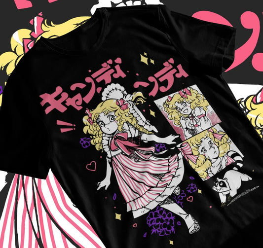 Candy Candy T-Shirt shojo riyoko ikedarose of versailles Kawaii Soft Tee - SS69
