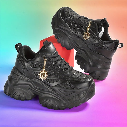 Women's Pink Fashion Skate Shoes with Sunflower Charm - Lightweight, Breathable Mesh Upper, EVA Sole for Shock Absorption, All-Season Comfort, Soft and Stylish Design for Casual Wear SS69