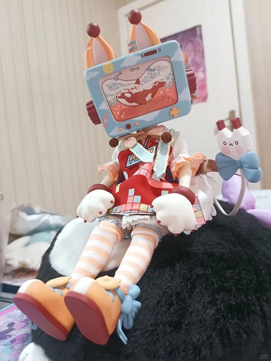 In Stock Ufdoll X Autuna Cat Tv Channel Game Party 1/6 Bjd Movable Joint Blind Box Desktop Sweet And Cute Special Gift Toys - SS69