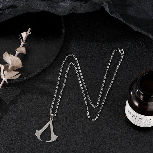 Stainless Steel Assassin Syndicate Creed DIY Pendant Game Movie Anime Cosplay Necklace Men Jewelry Gift - SS69